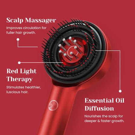 Household Red And Blue Light Massage Hair Comb - Urban Elixir