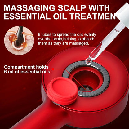 Household Red And Blue Light Massage Hair Comb - Urban Elixir