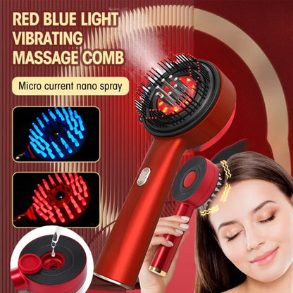 Household Red And Blue Light Massage Hair Comb - Urban Elixir
